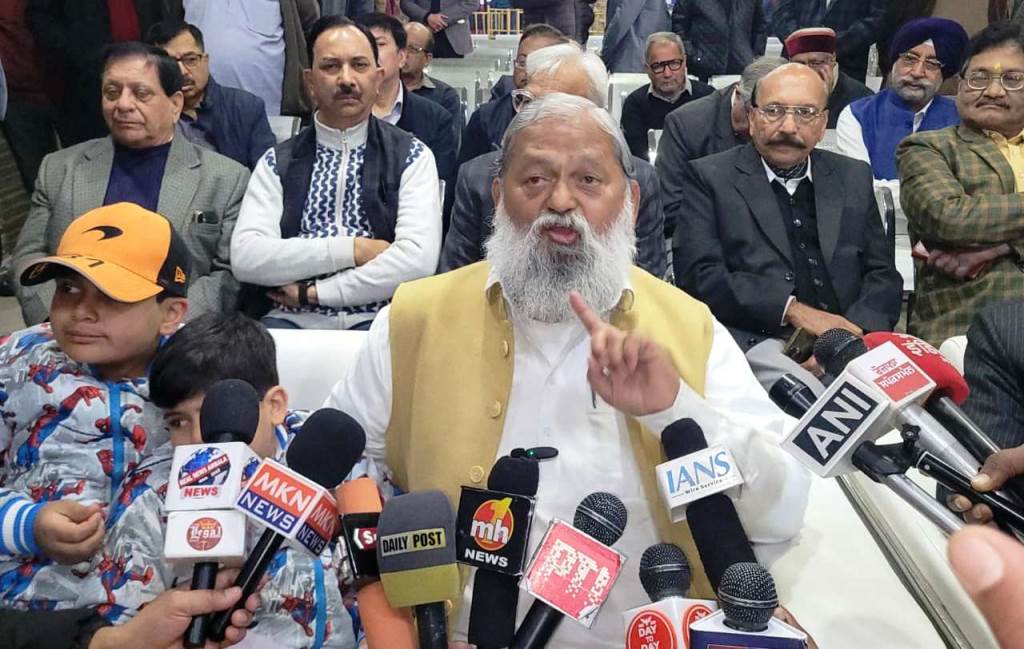 The Mughals and the British were foreigners we are sons of this soil Congress DNA is foreign formed by flattery of British Energy Minister Anil Vij